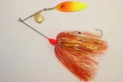 Ruff Tackle Tinsel Dog Tandem Spinnerbait 1-3/4oz 24 Ruff Tackle Tinsel Dog Tandem Spinnerbait 1-3/4oz -Fishing Promotion Store rufftinseldog1.75orangeflame 1197 general