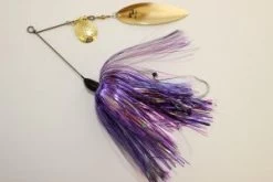 Ruff Tackle Tinsel Dog Tandem Spinnerbait 1-3/4oz 25 Ruff Tackle Tinsel Dog Tandem Spinnerbait 1-3/4oz -Fishing Promotion Store rufftinseldog1.75purplepearlbrass 355 general